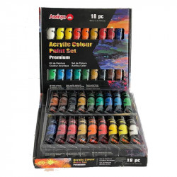 Amigo Acrylic Color Paint Set, 18 Pieces