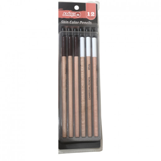 Amigo Skin Color Pencils 12 Pieces