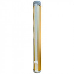 Aluminum Paper Storage Tube, Gold Color