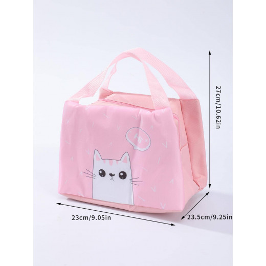 Amigo Lunch Bag, Pink Color Kitty Design