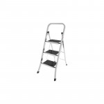 Colombo Factotum 3-Step Stool, Silver Color