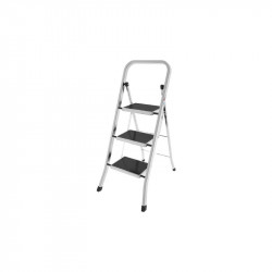 Colombo Factotum 3-Step Stool, Silver Color