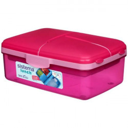 Sistema Lunch Slimline Quaddie, 1.5 L - Pink