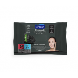 Septona Dermasoft Cleansing Wet Wipes With Active Carbon