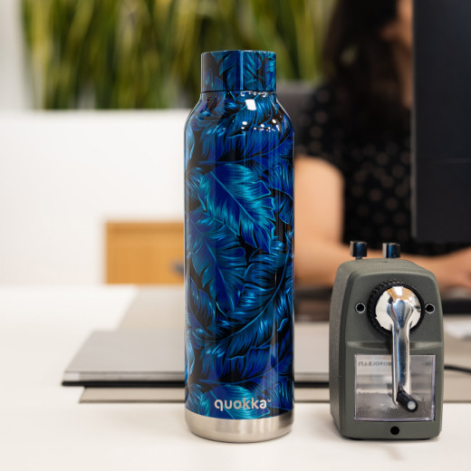 Quokka Stainless Steel Bottle, Jungle Design, 850 Ml