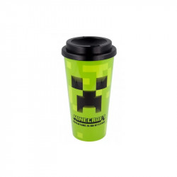 Stor Coffee Tumbler With Lid, Minecraft Design, 520 Ml