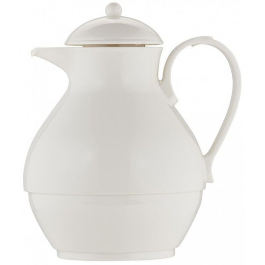 Helios Nostalgie Jug With Tea Strainer, 1 L, White