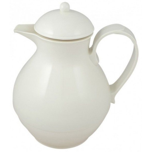 Helios Nostalgie Jug With Tea Strainer, 1 L, White