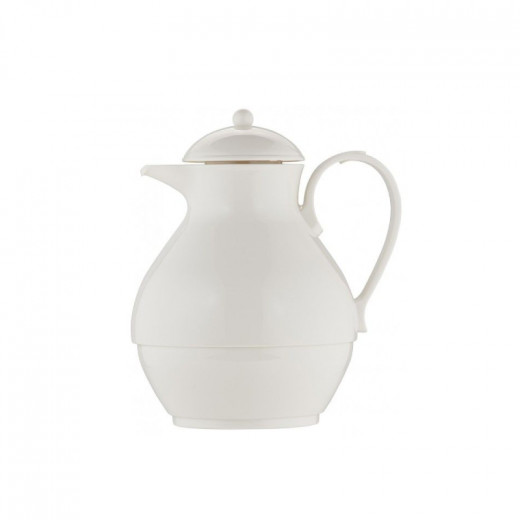 Helios Nostalgie Jug With Tea Strainer, 1 L, White