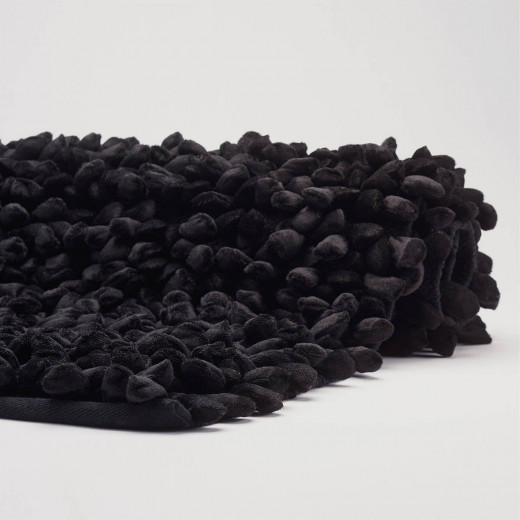 Aquanova Rocca Bath Mat, Black Color, 60*100 Cm