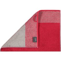 Cawo Two-Tone Guest Towel, Red Color, 30*50 Cm