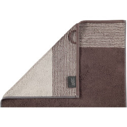 Cawo Two-Tone Guest Towel, Brown Color, 30*50 Cm