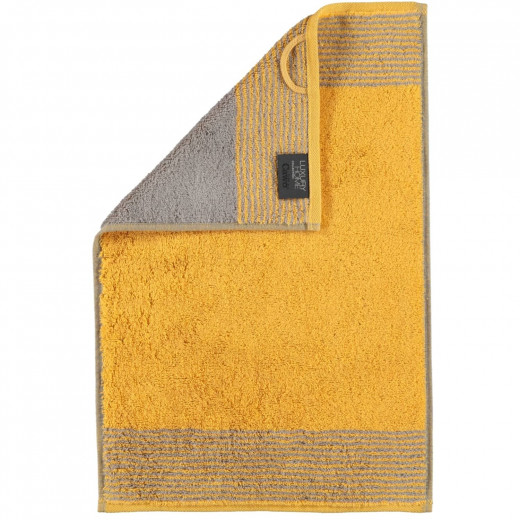 Cawo Two-Tone Guest Towel, Yellow Color, 30*50 Cm