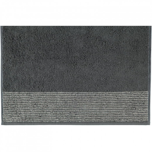 Cawo Two-Tone Guest Towel, Dark Grey Color, 30*50 Cm