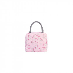 Lunch Bag Insulated Cooler Bag, Flamingo Pink Design