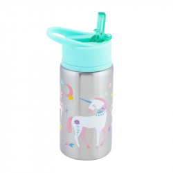 Stephen Joseph Stainless Steel Water Bottles, Unicorn Design, 532 Ml