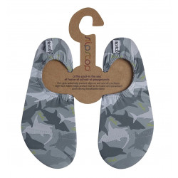 Slipstop Pool Shoes, Camo Junior Design, X Small Size