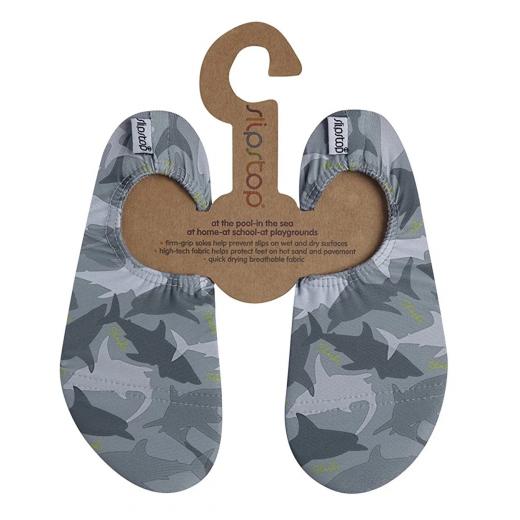 Slipstop Pool Shoes, Camo Junior Design, X Small Size