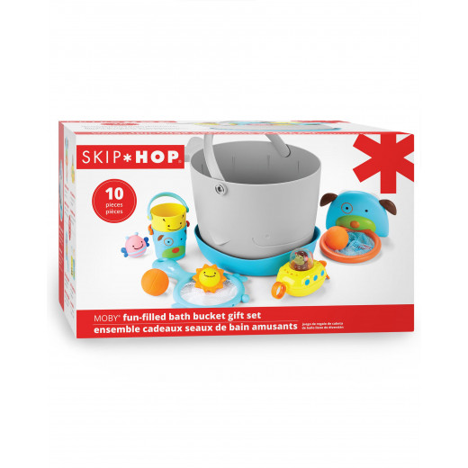 Skip Hop Water Bath Bucket Play Set, 10 Pieces