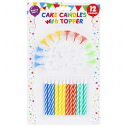 Big Birthday Candles on Card