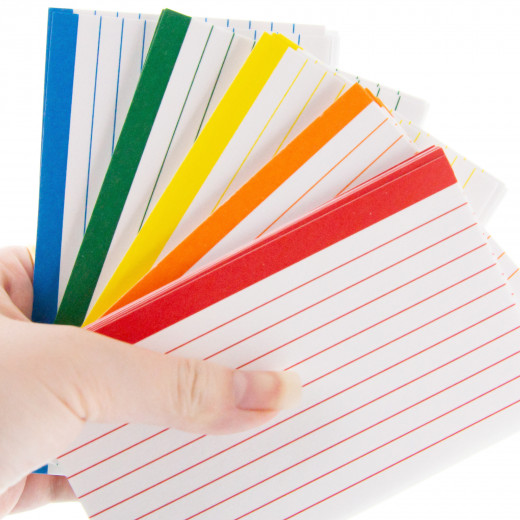 Bazic Ruled Colored Index Card 3  X 5 100 Pages