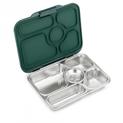 Bento Box Lunch Box Stainless Steel Leakproof, Kale Green