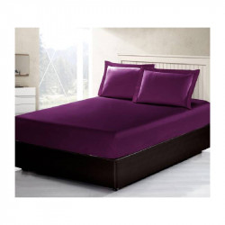 ARMN Vero, Single Fitted Sheet, Dark Purple, 2 pieces