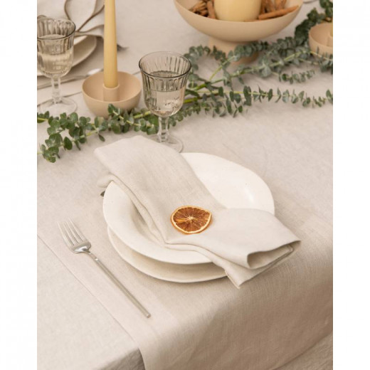 Desideri Di Casa Irlanda Dinner Napkin, Beige Color, 2 Pieces