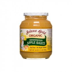 Solana Gold Organics Gravenstein Apple Sauce in Glass, Organic