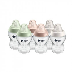 Tommee Tippee Clear Pastel  260ml ,6 pieces