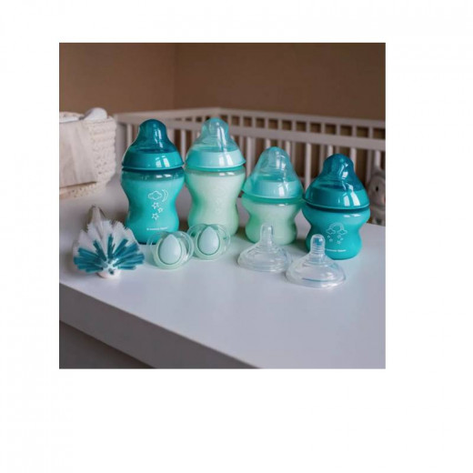 مجموعة أدوات بدء الرضاعة للأطفال حديثي الولادة المضاد للمغص  باللون ازرق,  من تومي تيبي