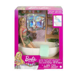 Barbie Doll & Bathtub Playset - Confetti Soap & Accessories - Blonde