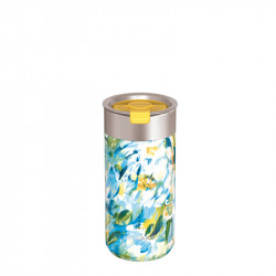 Quokka Thermal Ss Coffee Tumbler Boost Blue Peonies 400 Ml