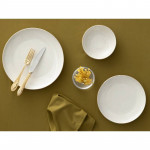 English Home Turin Dinner Set Porcelain, Gold Color, 18 Pieces