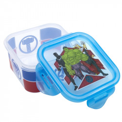 Stor Square Hermetic Food Container 500 Ml Avengers Heraldic Army