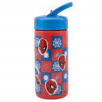 Stor Playground Sipper Bottle 410 Ml Spiderman Arachnid Grid