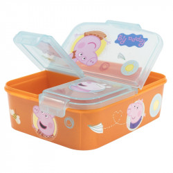 Stor Multi Compartment Sandwich Box Peppa Pig Core