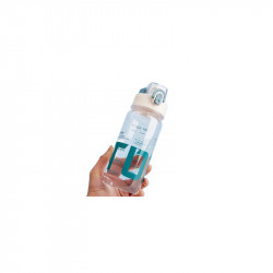 Water Bottle Transparent Green, 800 Ml