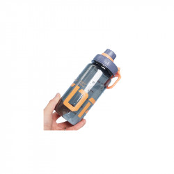 Water Bottle Transparent Black, 800 Ml