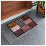 Schöner Wohnen Manhattan Doormat , Geomix Chesnut & Rose Color, 50x70cm