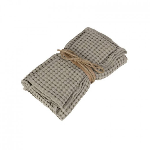 Fazzini Nettare Towel Set, Beige Color, 2 Pieces