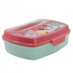 Stor Funny Sandwich Box With Cutlery Minnie Mouse Being More Minnie