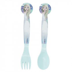 Stor 2 Pcs Pp Cutlery Set In Polybag Frozen Ice Magic