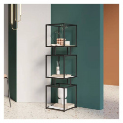 ARMN Regency, Black Color, 4-Shelf Stand