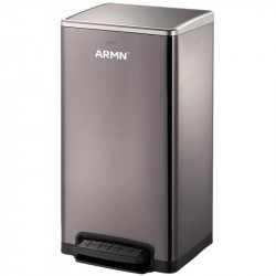 ARMN Tramontina Pedal Waste Bin, Anthracite Color, 50L