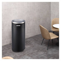 ARMN Tramontina Swing Top Waste Bin, Black Color, 50L