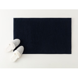 MadameCoco Charles Foot Towel, Navy Blue Color