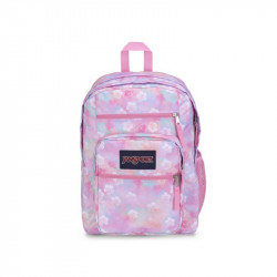 JanSport Backpack Big Student Neon Daisy, Pink Color