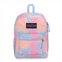 JanSport Cross Town Backpack, Orange & Purple Color