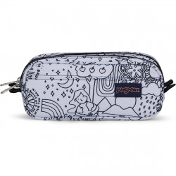 Jansport Pouch Anime Emotions Pencil Case, Black & Gray Color, Large Size